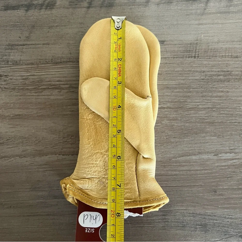 Deerskin Leather Mittens Toddler Youth Size Suede Century Leather Products Uber